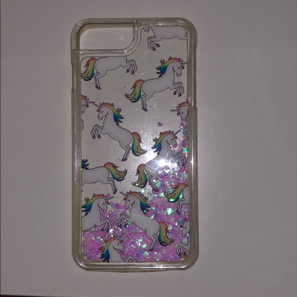 iPhone 8 Plus Durable Glitter Unicorn Case